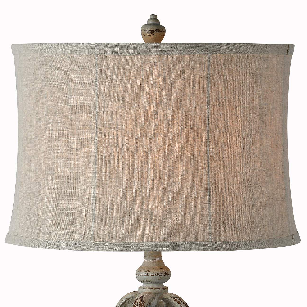 Tanner Distressed Light Gray Table Lamps Set of 2 - #601N0 | Lamps Plus