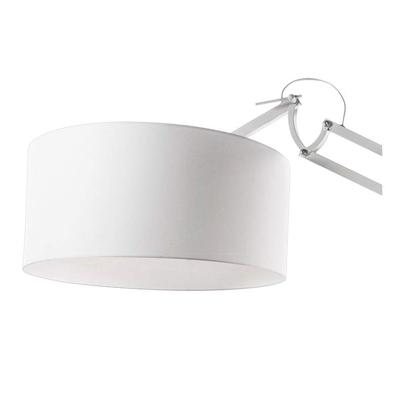 Cornell White Metal Adjustable Floor Lamp - #60A70 | Lamps Plus