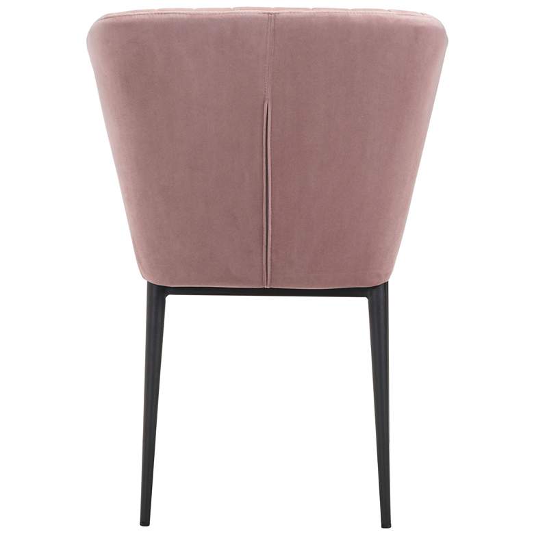 Image 4 Zuo Tolivere Pink Velvet Dining Chairs Set of 2 more views