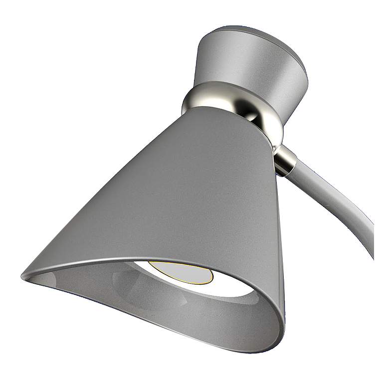 Bowen LED Desk Lamp in Silver with Touch Dimmer Control more views