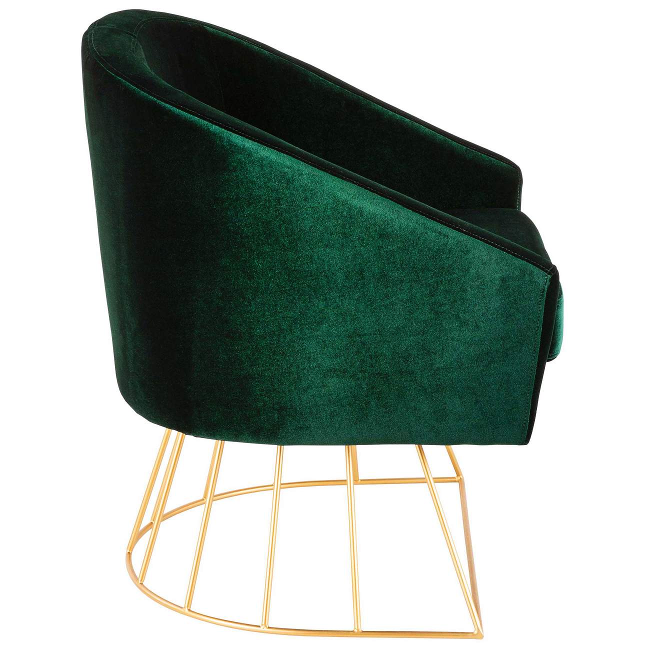Canary Emerald Green Velvet Accent Chair - #60G29 | Lamps Plus
