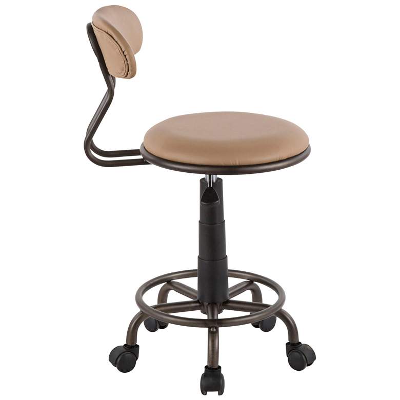 Image 3 Swift Camel Faux Leather Adjustable Swivel Task Chair more views
