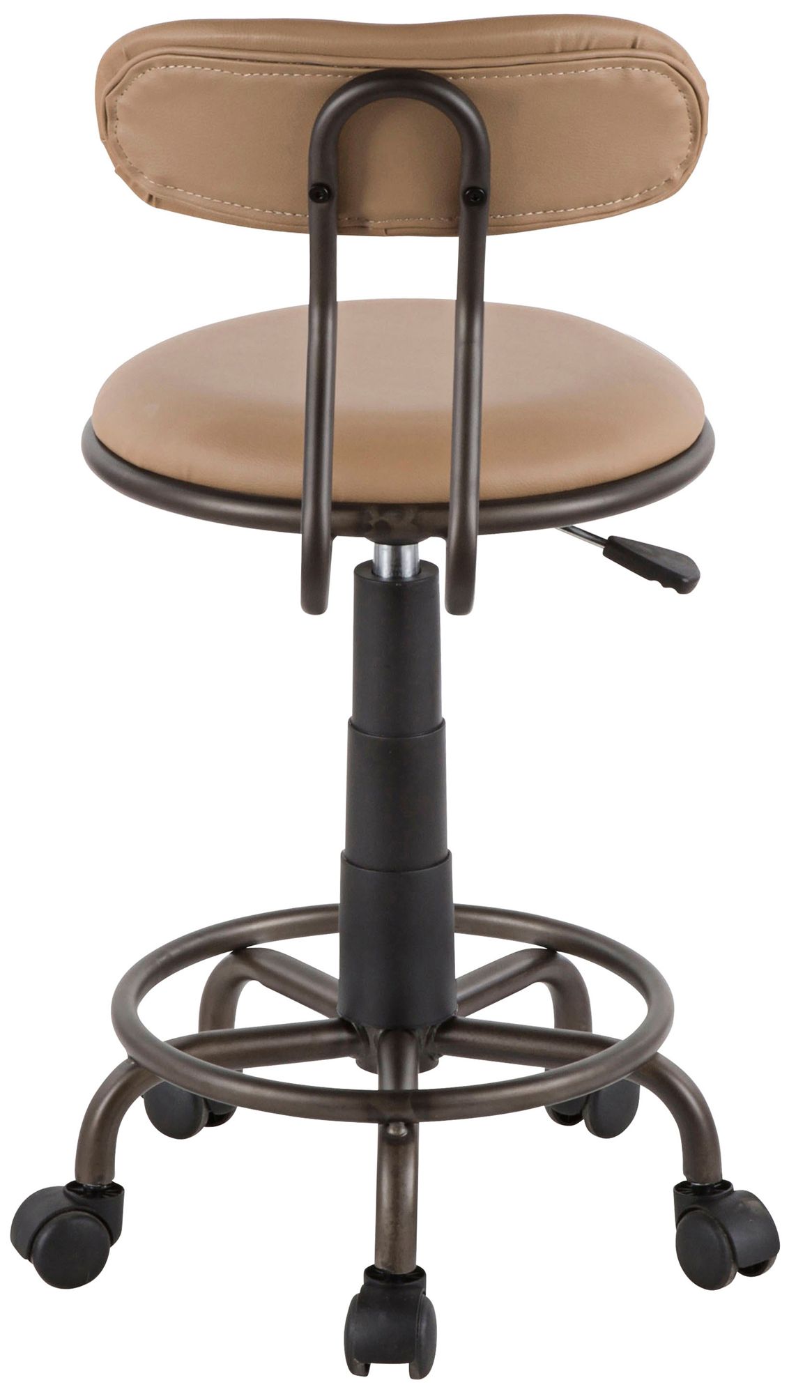 Swift Camel Faux Leather Adjustable Swivel Task Chair 60H14 Lamps Plus