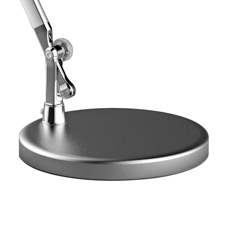 Gremle LED Adjustable Modern Desk Lamp in Silver more views