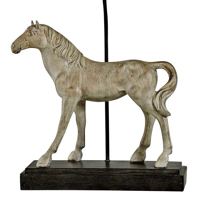 Image 4 Dapple Gray Horse Figurine Table Lamp more views