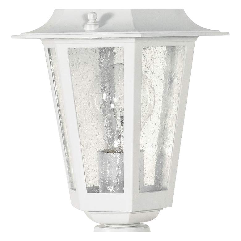 Satco Cornerstone 14 1/4&quot; High White Outdoor Post Light more views