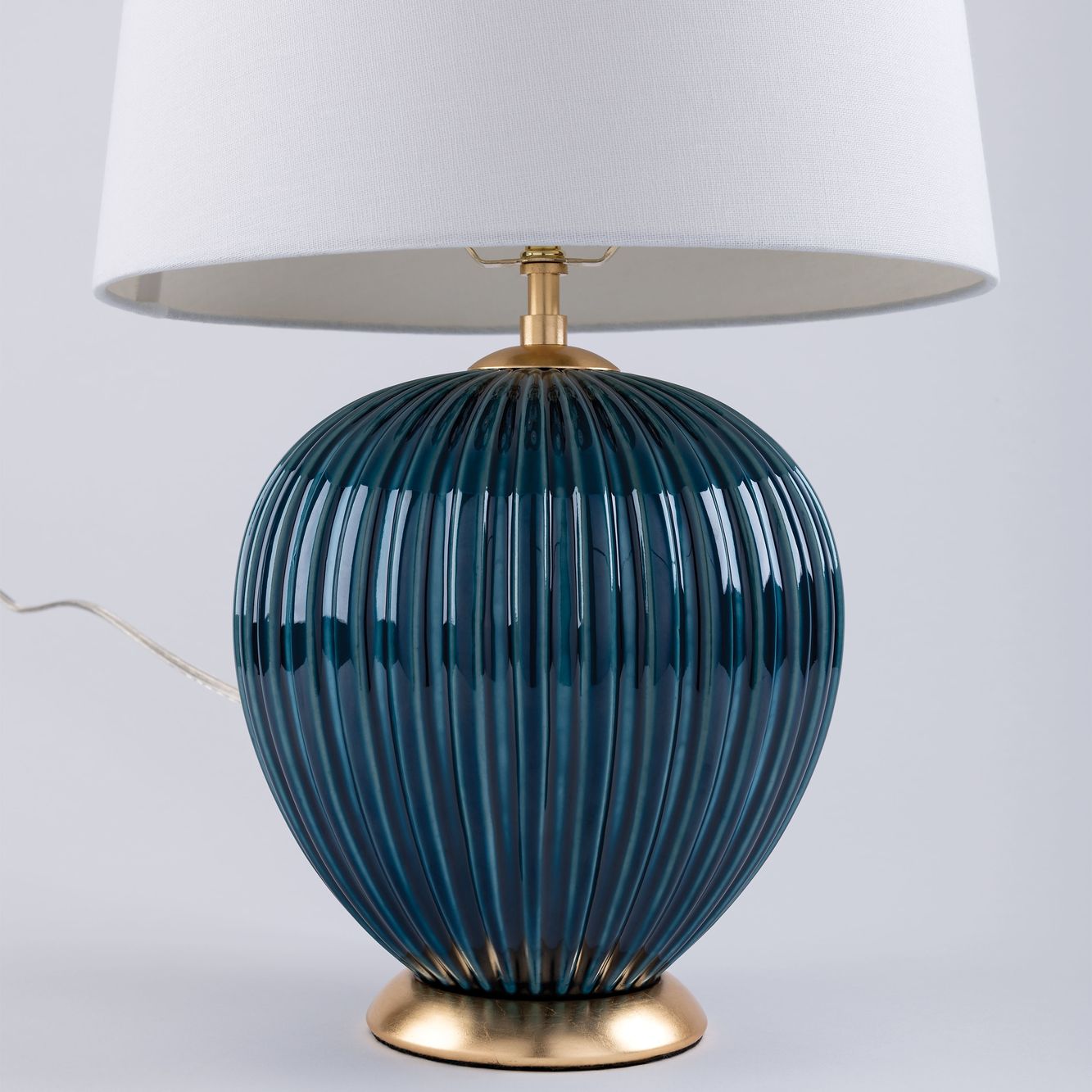 denim blue table lamp