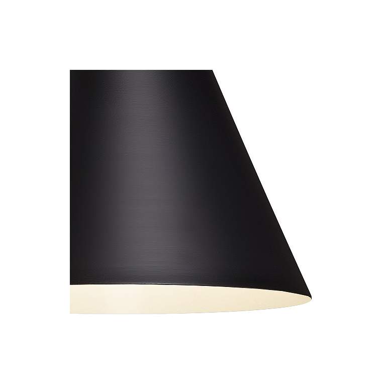 RLM Mid-Century 18&quot; High Matte Black Outdoor Wall Light more views