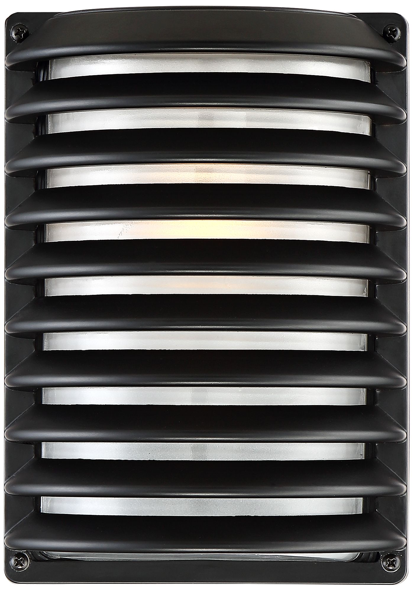 John Timberland Black Grid 10" High Outdoor Wall Light - #61E59 | Lamps