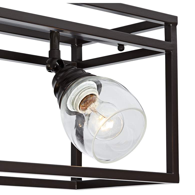Image 3 Pro Track Brennan 4-Light Bronze Cage Track Fixture more views