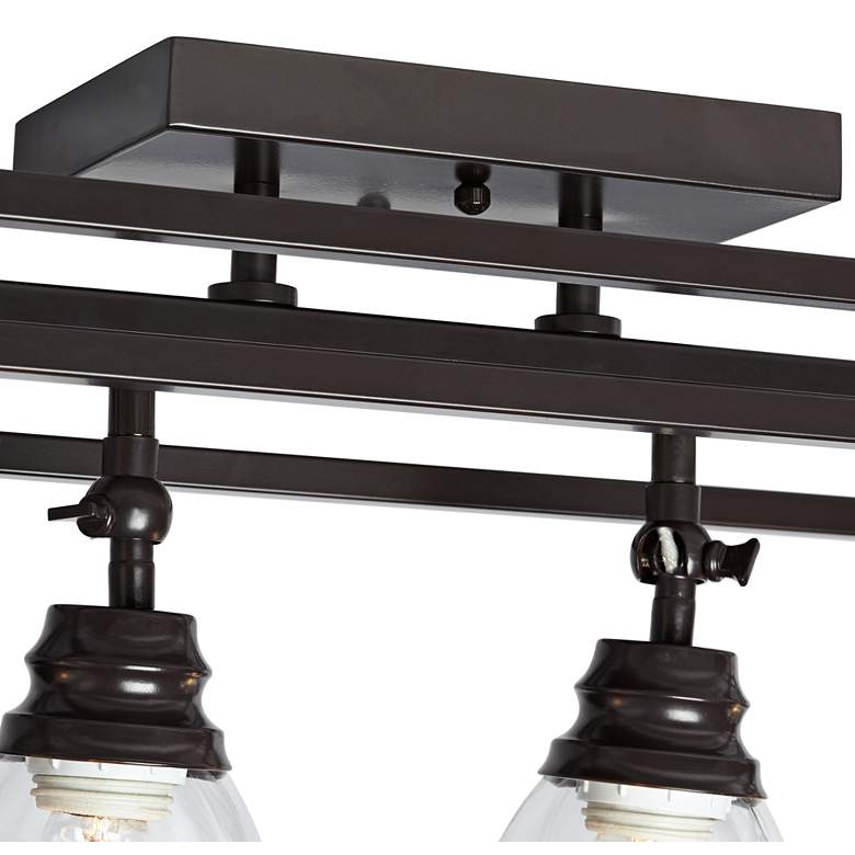 Image 5 Pro Track Brennan 4-Light Bronze Cage Track Fixture more views