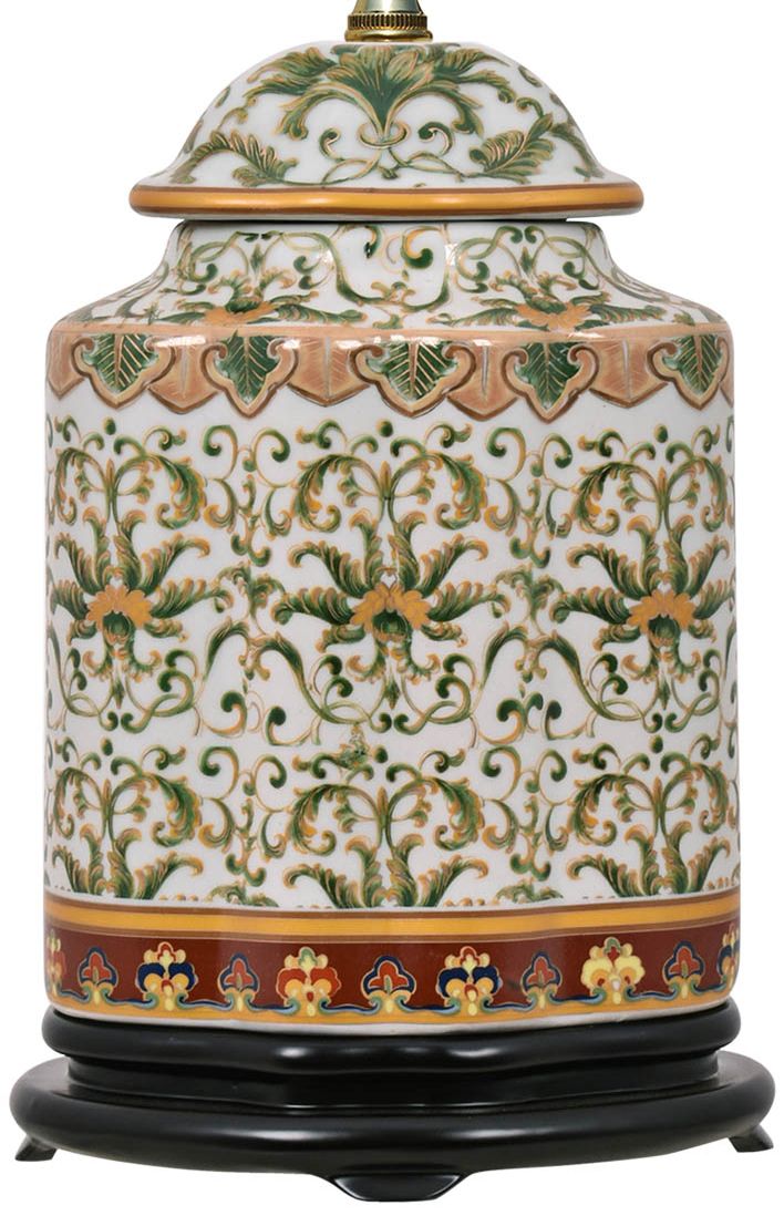Akeno MultiColor Porcelain Tea Jar Accent Table Lamp 61Y57 Lamps Plus