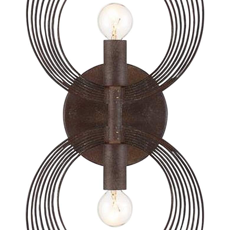 Crystorama Doral 16 1/4&quot;H 2-Light Forged Bronze Wall Sconce more views