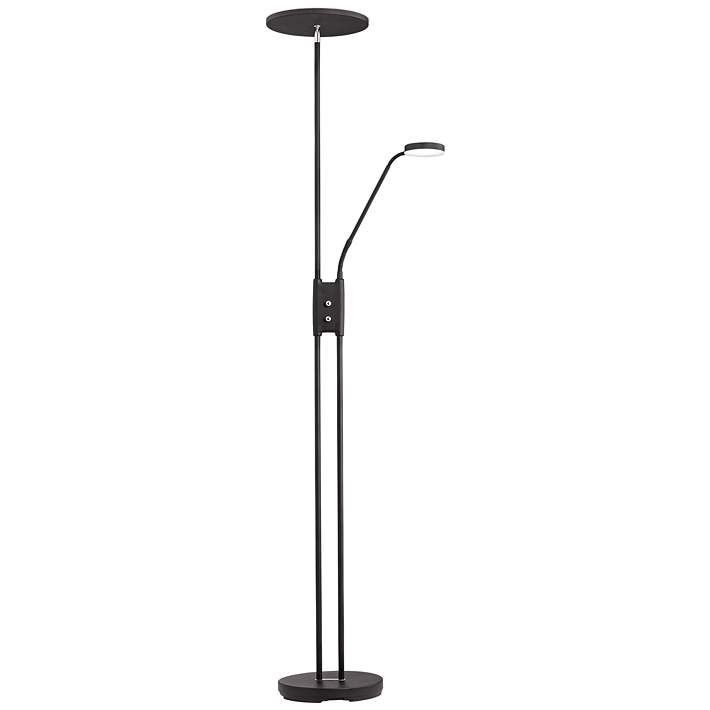 Taylor Led Torchiere Floor Lamp With, Halogen Torchiere Floor Lamp