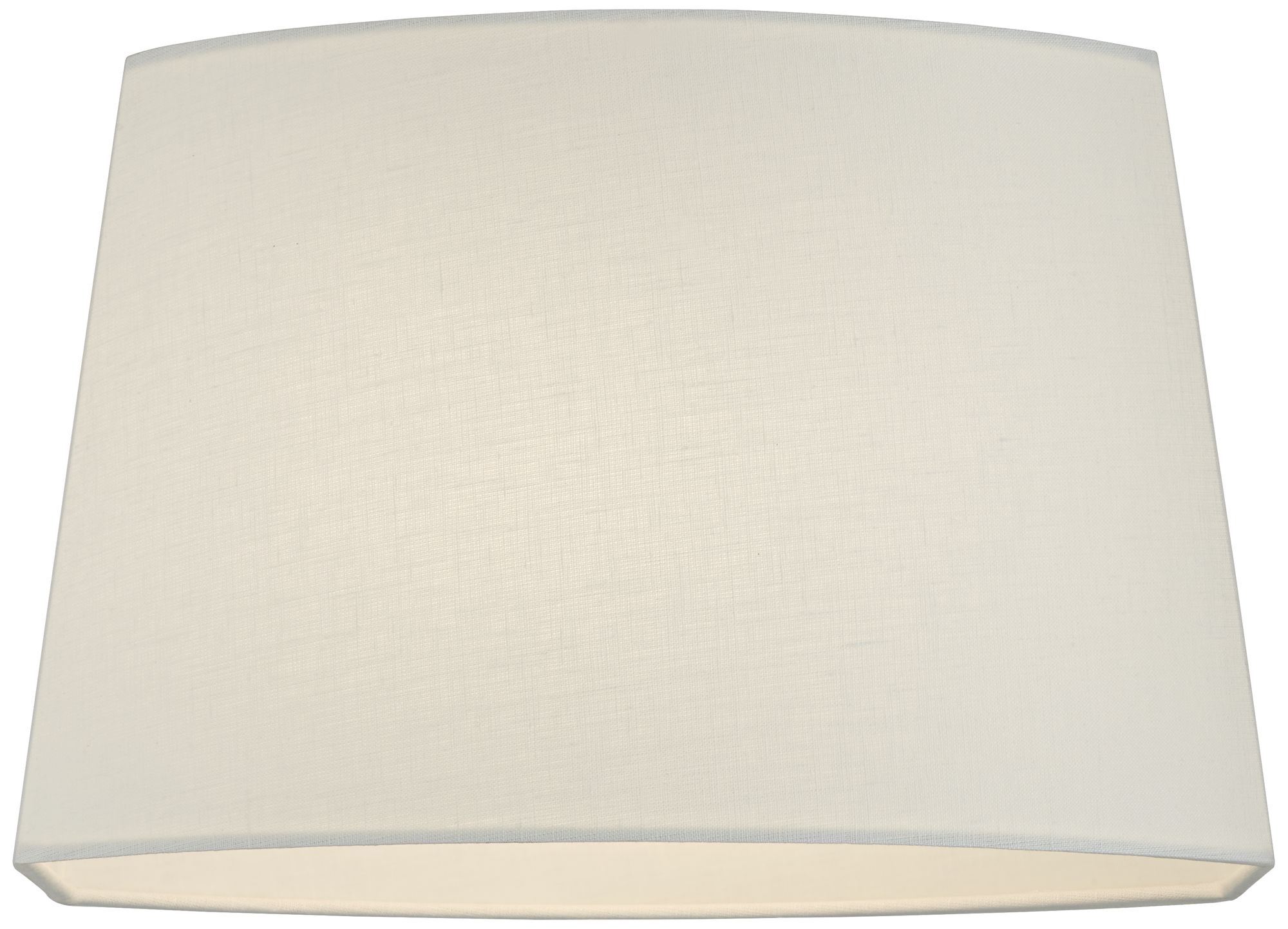 White Modified Oval Lamp Shade 10/12.5x11/15x10 (Spider) 62F26