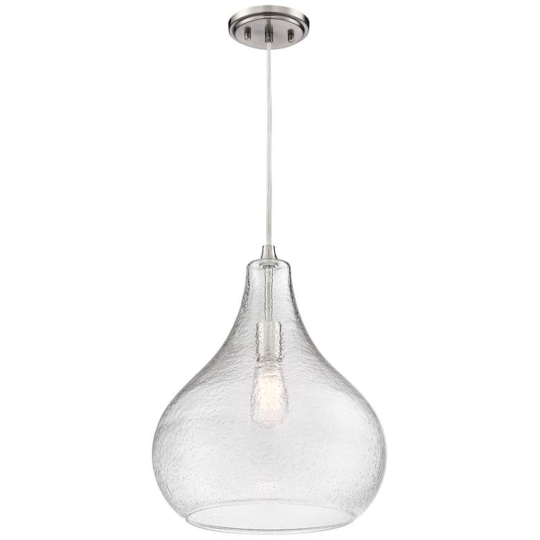 Image 5 Davin 14" Wide Plated Glass Pendant Light more views