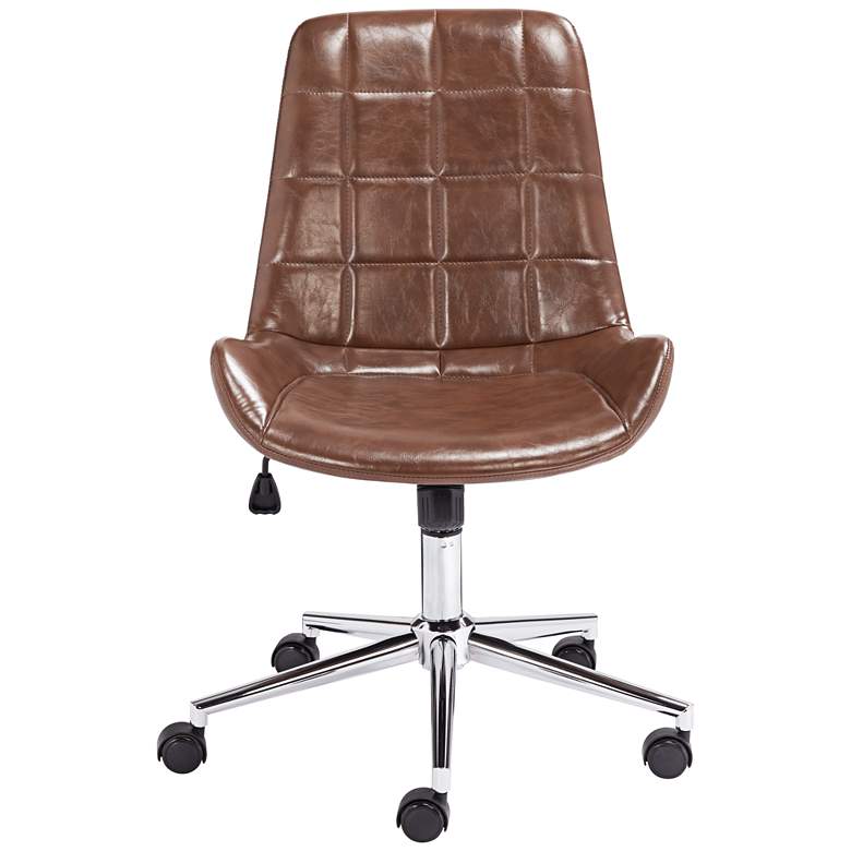 Daniel Brown Faux Leather Adjustable Office Chair more views