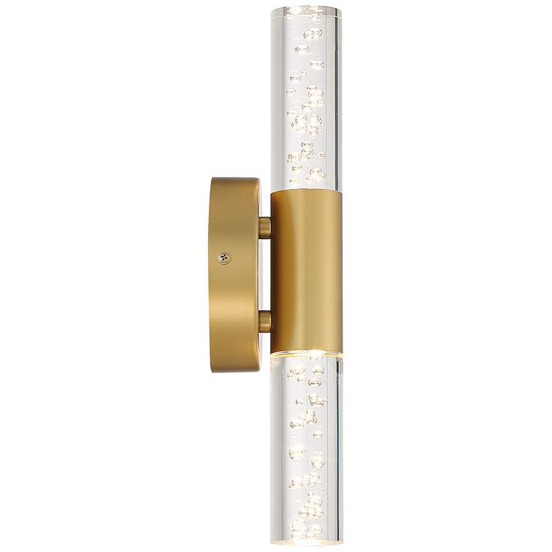 Natalya Bubble Acrylic 13&quot;H Soft Gold LED Wall Sconce more views
