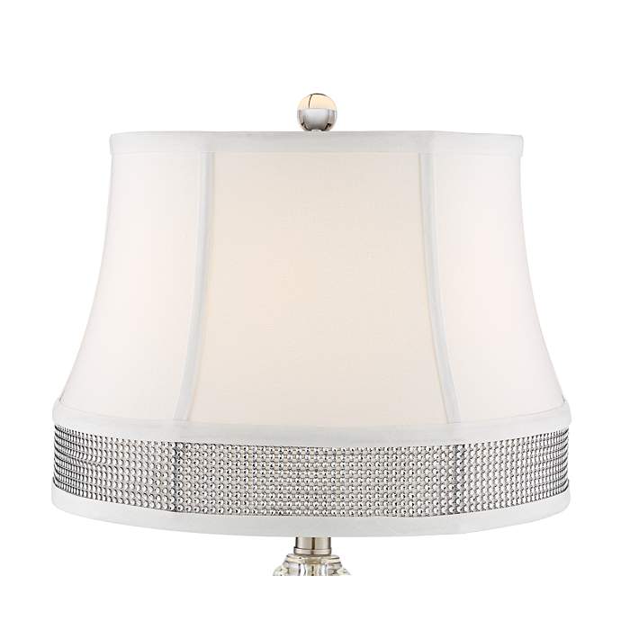 Ana Crystal Table Lamps Set Of 2 With, Bling Table Lamp Shades