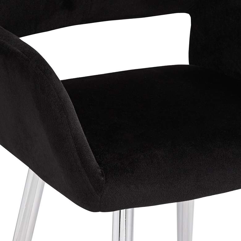 Martin Black Fabric Modern Dining Chair more views