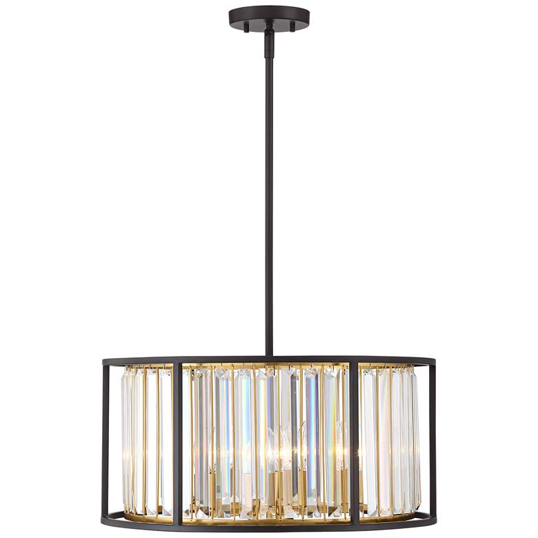 Brenna 20&quot; Wide Crystal Drum Pendant Light more views