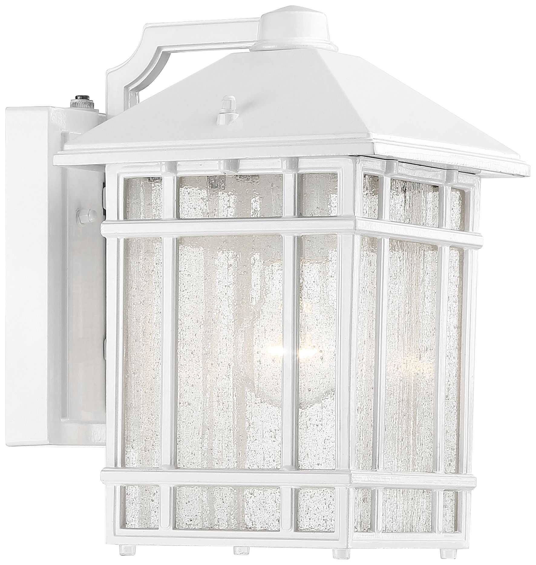 Jardin du Jour 11"H White Dusk to Dawn Outdoor Wall Light 64T63 Lamps Plus