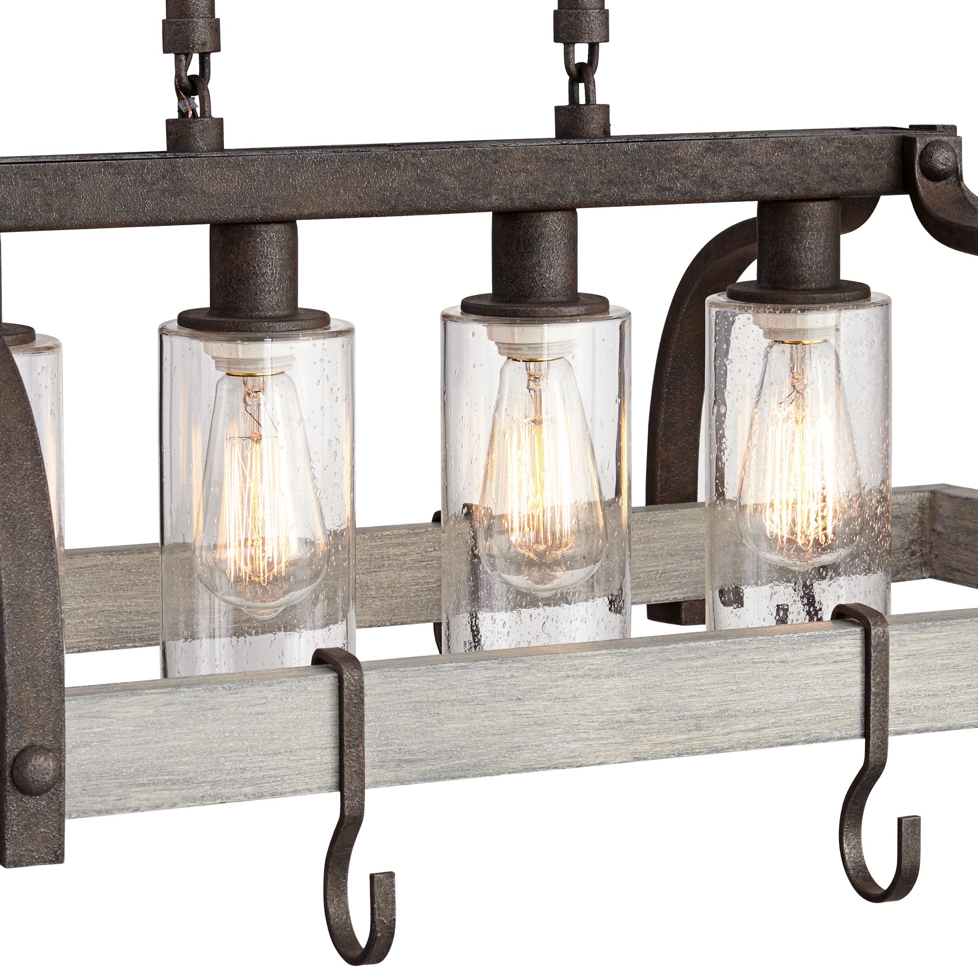 Marsden 36 Wide Bronze 4 Light Kitchen Pot Rack Chandelier