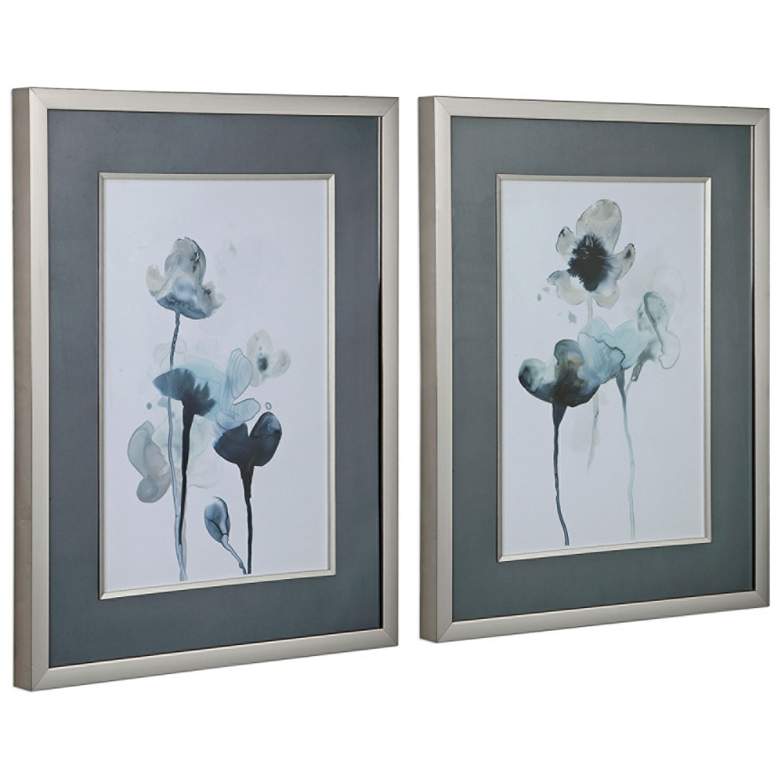Midnight Blossoms 35&quot; High 2-Piece Framed Wall Art Print Set more views