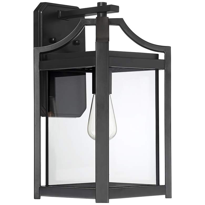 Rockford Collection 16 1/4&quot; High Black Outdoor Wall Light more views