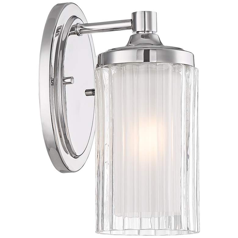 Possini Euro Dembry 10 1/4&quot; High Double Glass Wall Sconce more views