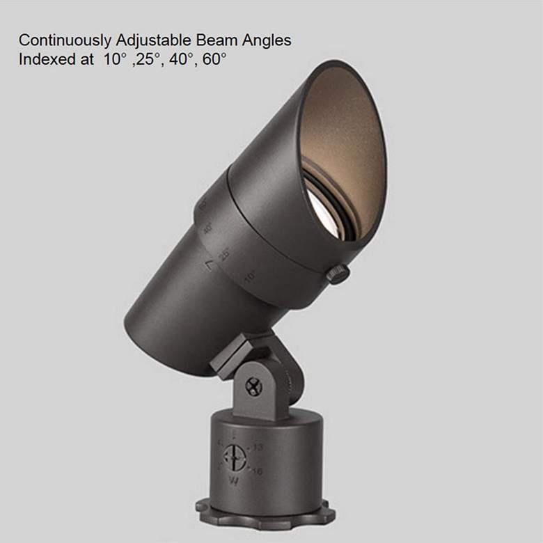 WAC Landscape 6&quot;H Bronzed Brass 120V LED Accent Spot Light more views