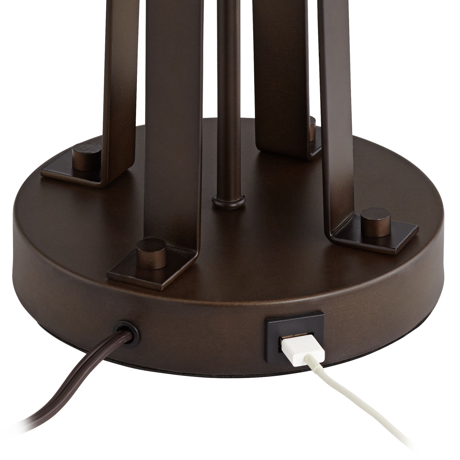 Crown Heights Bronze Metal Table Lamp with USB Port 66D66 Lamps Plus