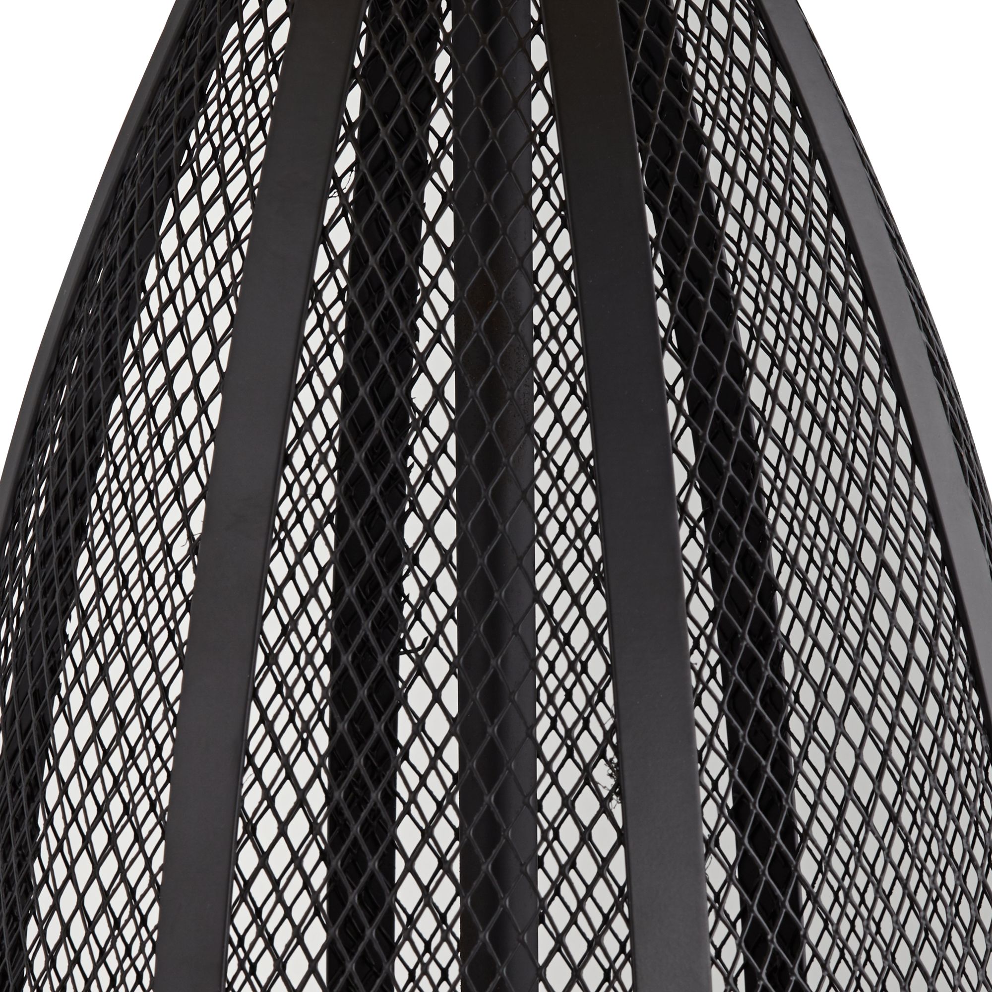 Mansfield Black Metal Mesh Table Lamp 66D74 Lamps Plus