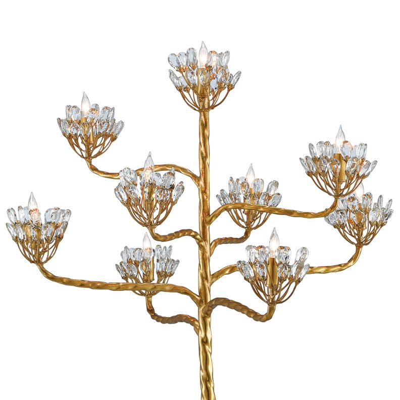 Gold Leaf Floor Lamp