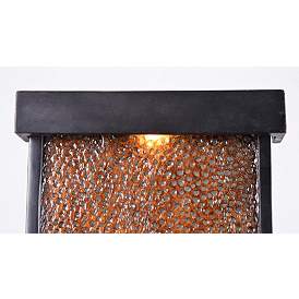 Forged Water 26&quot;H Hammered Copper Outdoor LED Wall Fountain more views