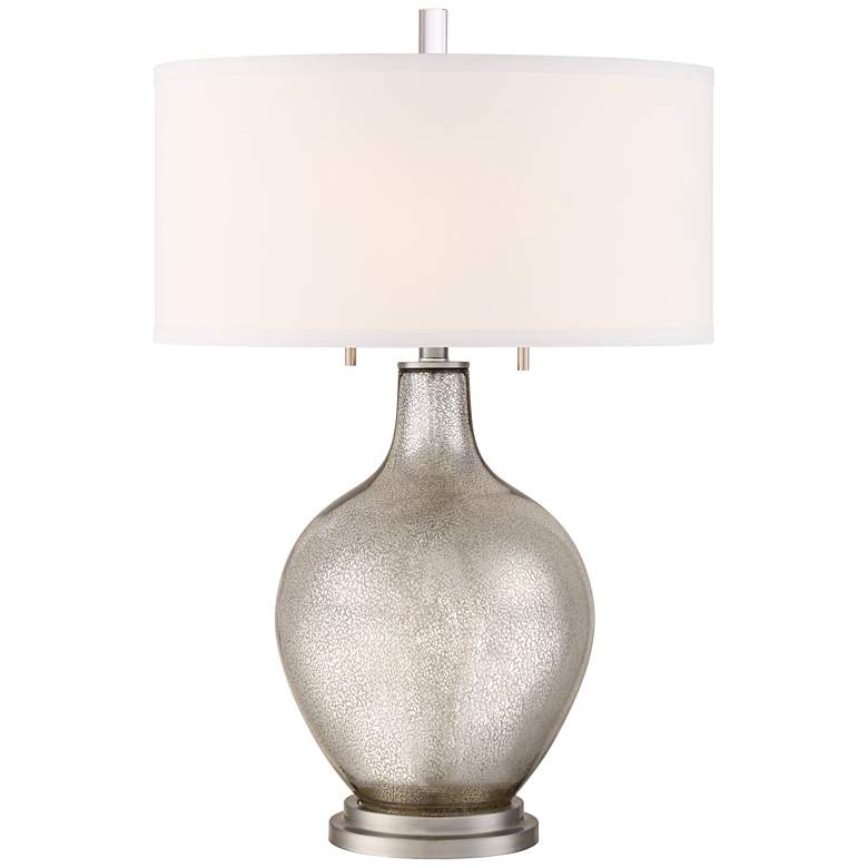 Louie Mercury Glass Table Lamp with USB Workstation Base more views