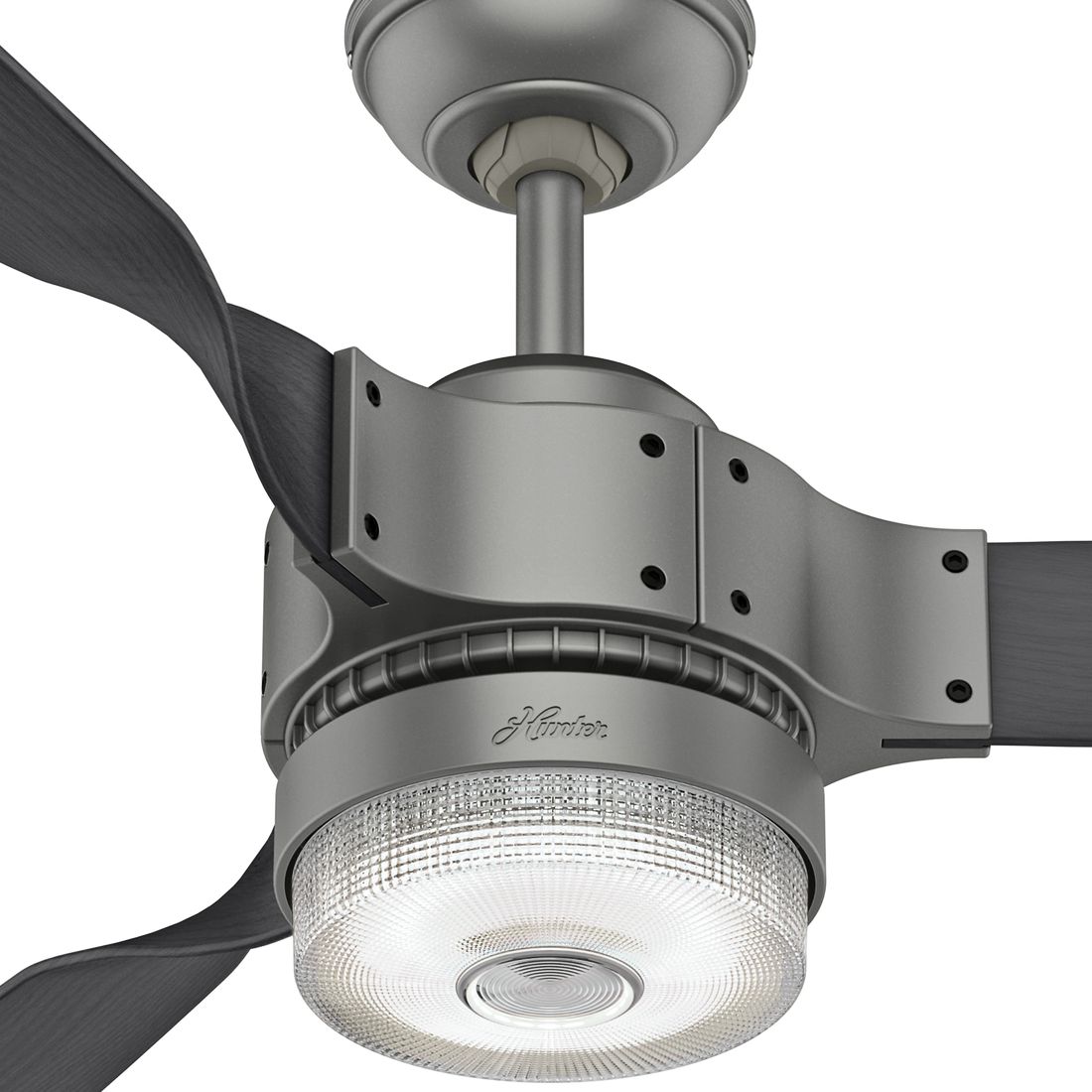 54" Hunter Apache WiFi Matte Silver LED Ceiling Fan 66K01 Lamps Plus