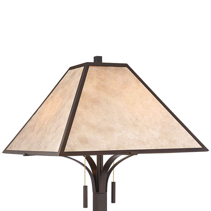 Duarte Light Mica Shade Oil Rubbed, Mission Style Floor Lamp Shades