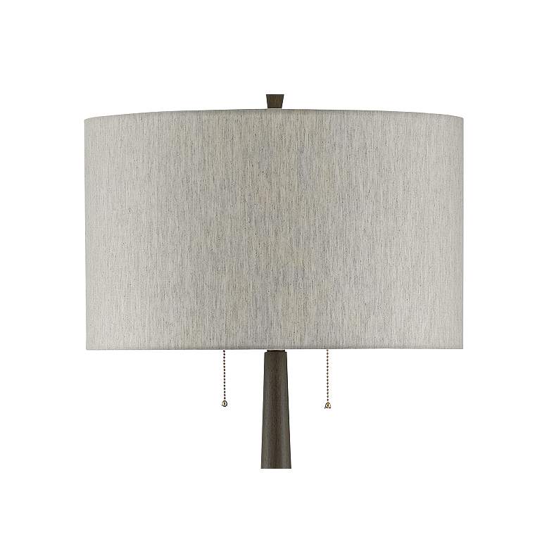 Currey and Company Colee Gray Wood Floor Lamp more views