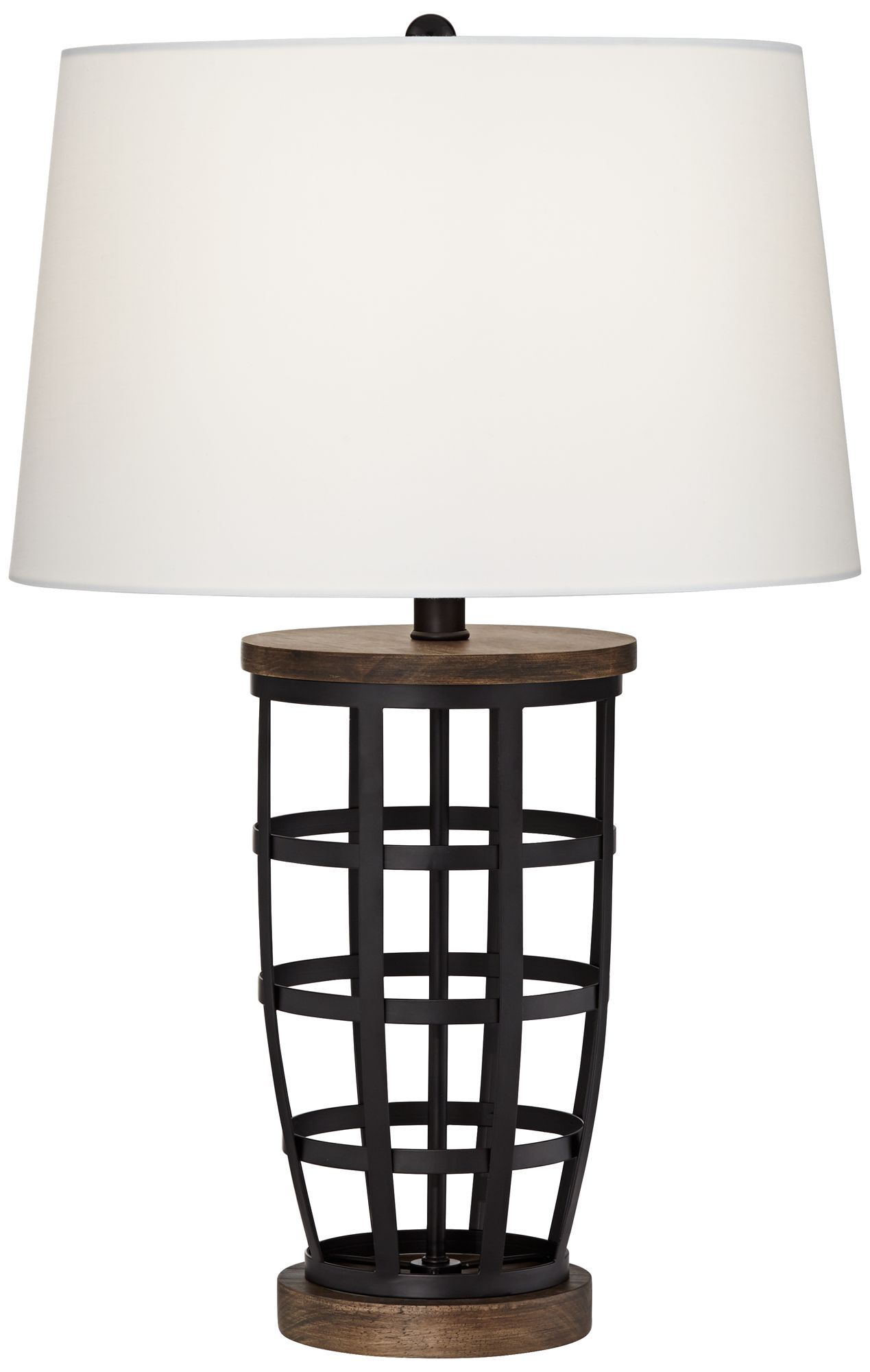 Woodman Black Metal Cage Table Lamp 67K81 Lamps Plus