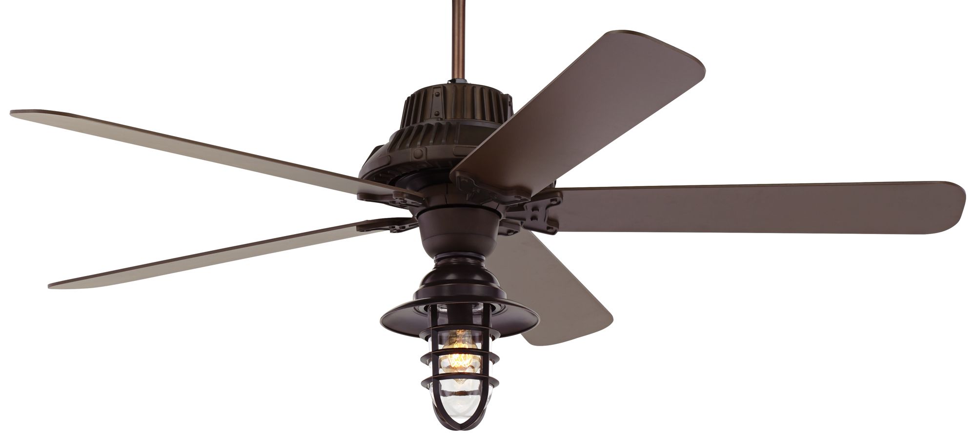 60 Industrial Forge Marlowe Cage Led Outdoor Ceiling Fan