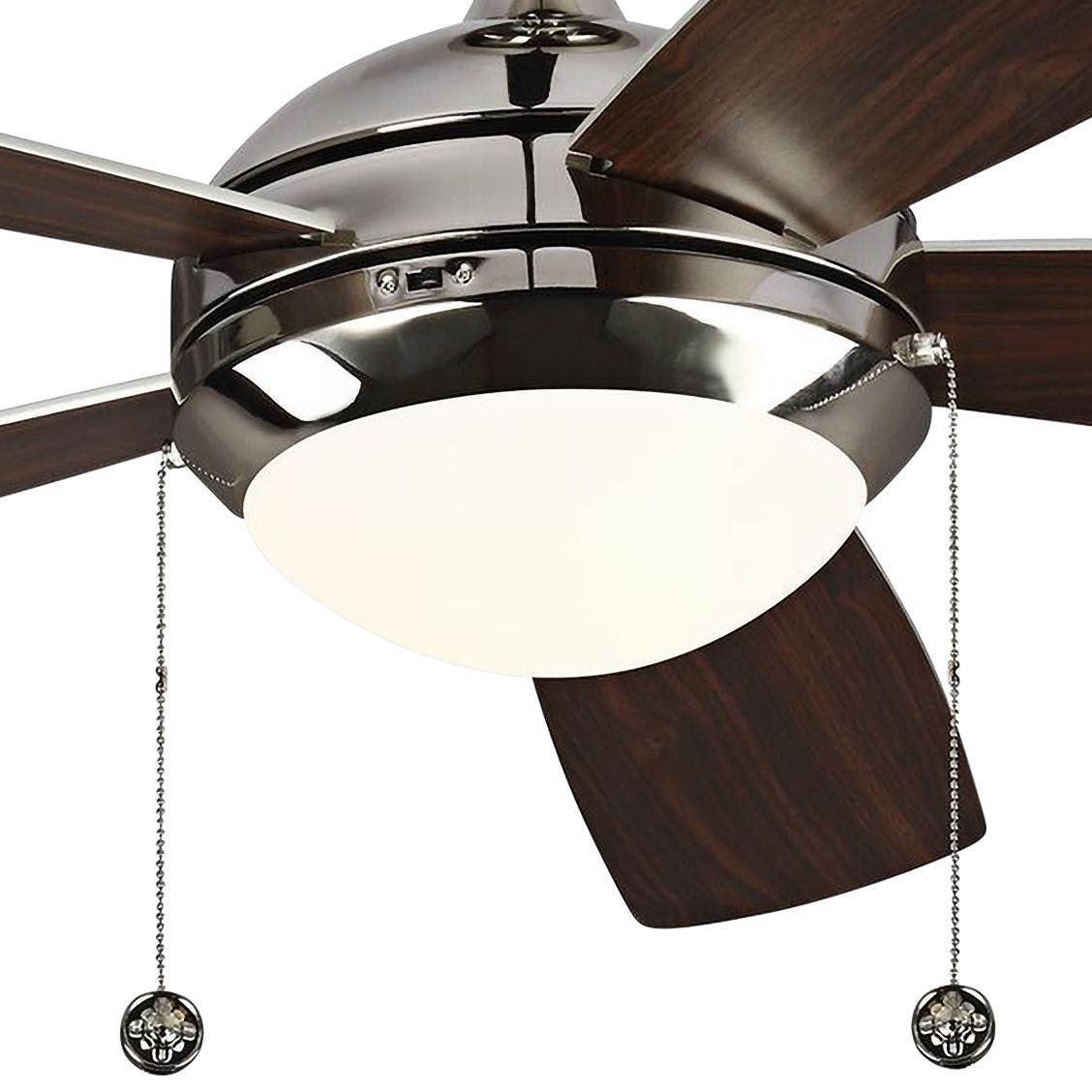 52" Monte Carlo Discus Polished Nickel LED Ceiling Fan 67P83 Lamps