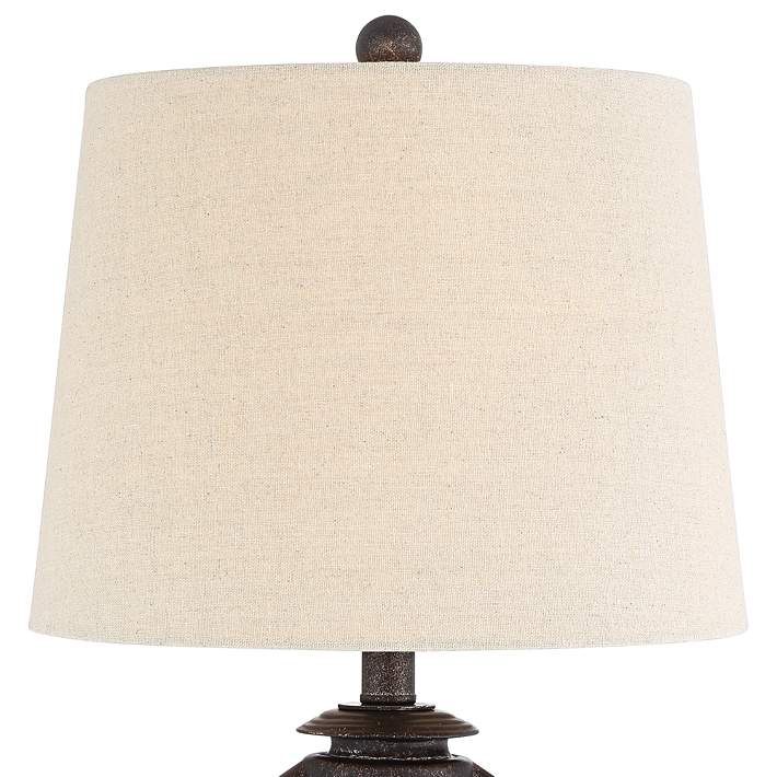Horace Brown Rustic Western Miner Night, Threshold Lamp Shade Large Off White