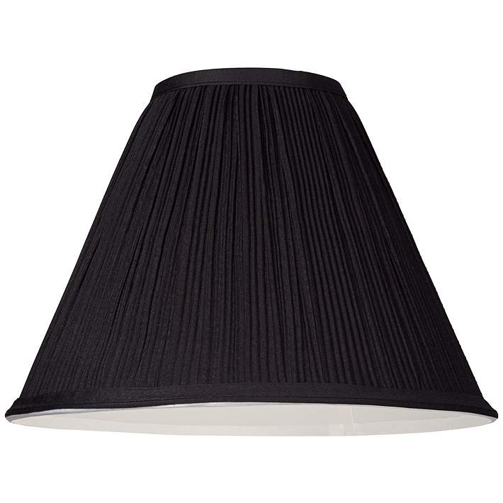 Black Mushroom Pleated Lamp Shade, Black String Lamp Shades