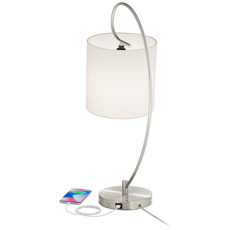 Image 3 Ferris Modern Arc USB Table Lamps Set of 2 more views