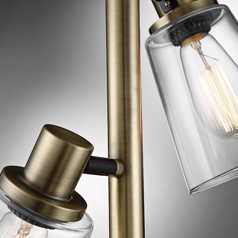 Lite Source Colinton Antique Brass 3-Light Metal Floor Lamp more views