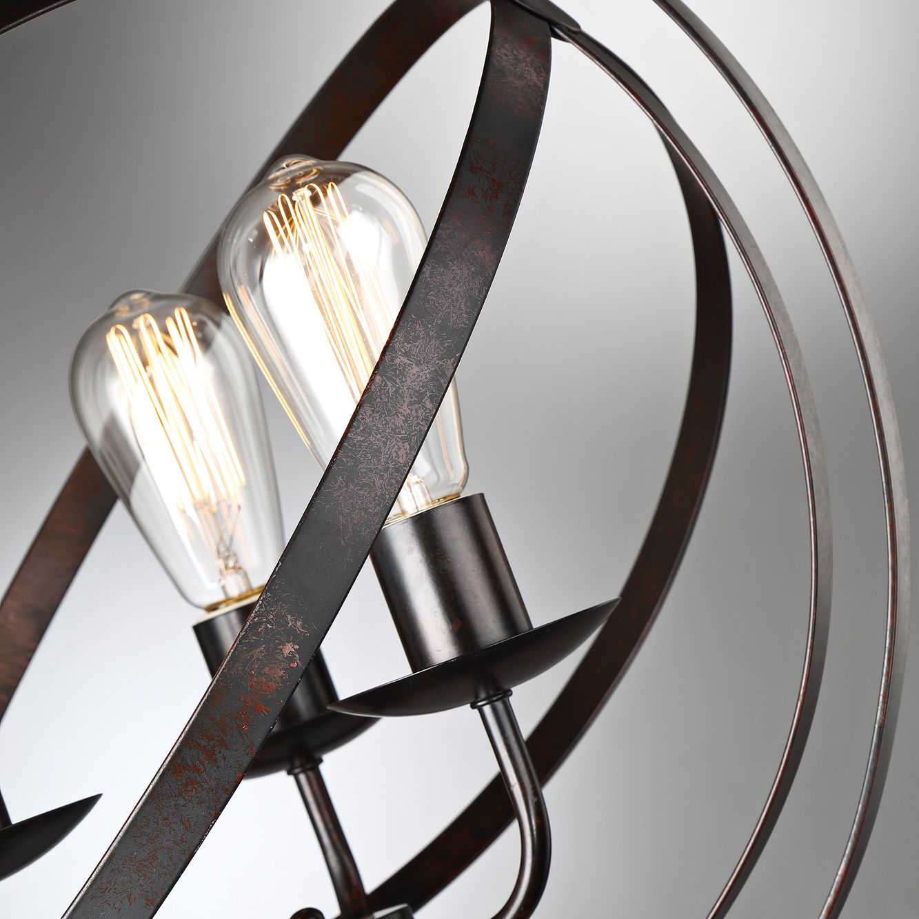 Lite Source Orbiton Black Metal 3-Light Floor Lamp ...