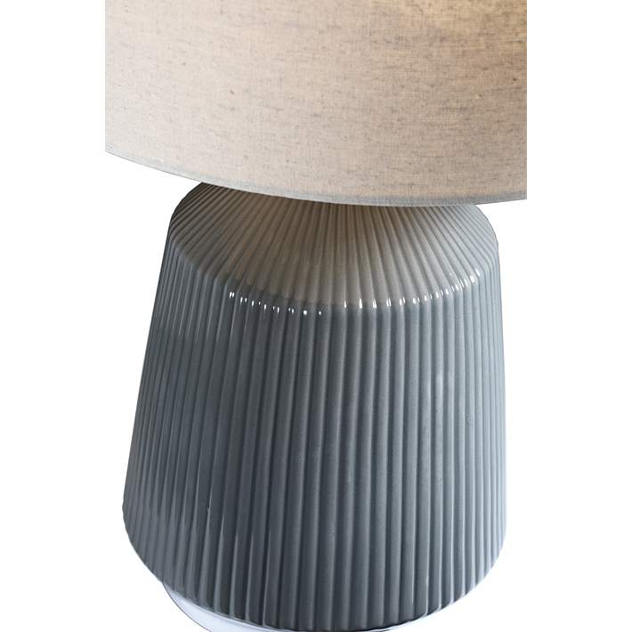Lite Source Saratoga Gray Ceramic, Saratoga Rustic Pottery Table Lamp Bases Only