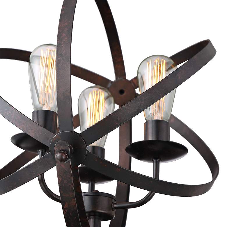 Lite Source Orbiton Black 3-Light Metal Table Lamp more views