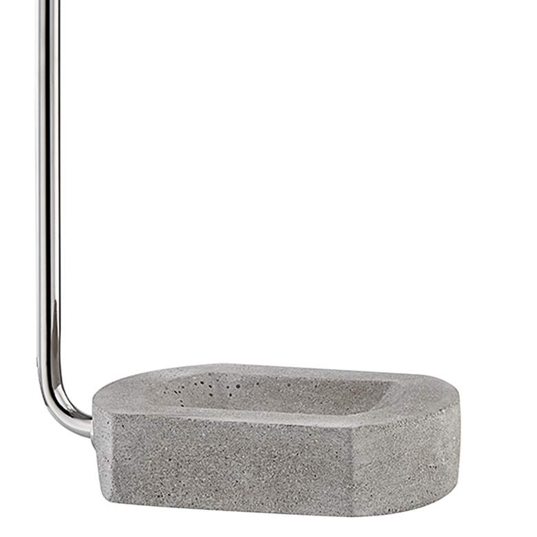 Mitzi Margot Polished Nickel and Concrete Accent Table Lamp more views